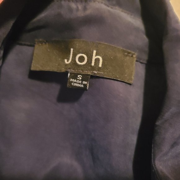 Joh Apparel Silk Navy Blue Sheath Dress - Picture 2 of 3